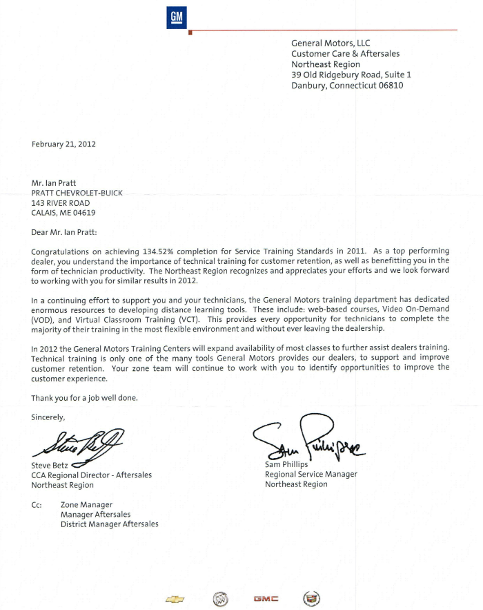 134.52% completion of Service Training Standards in 2011